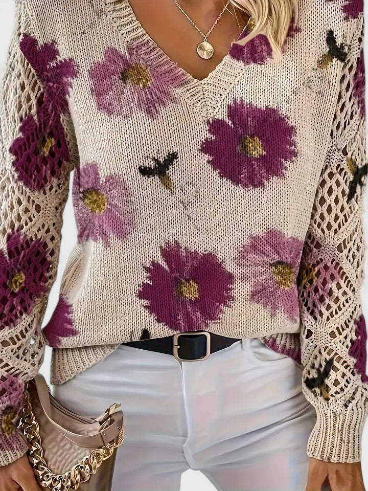 CHARLIE – BLOOMING CHARM KNIT SWEATER