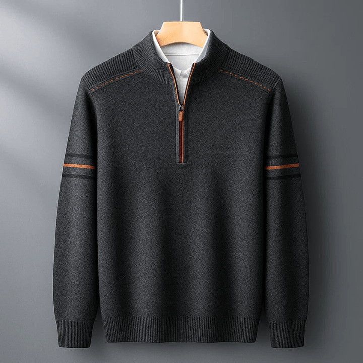ELIJAH | MODERN HALF-ZIP SWEATER EASE