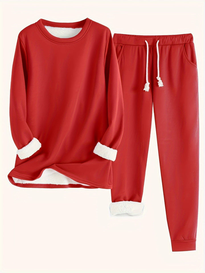 RILEY – COZY FLEECE-LINED LOUNGE SET