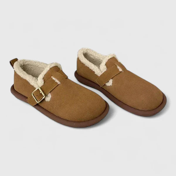 SANDY – BUCKLE TRIM WINTER SLIPPER