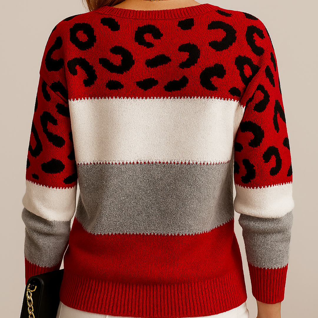 CHEYENNE – TRENDY CHIC PATTERNED SWEATER