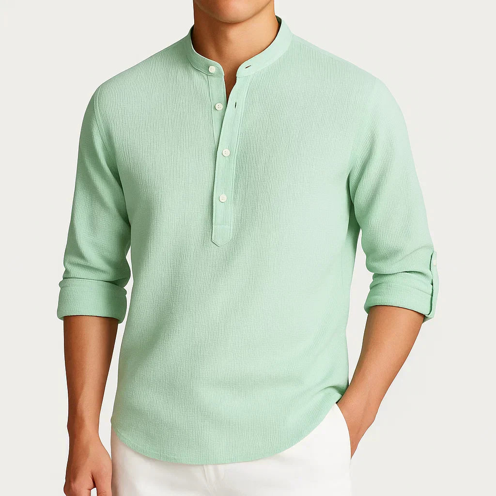 GUNTER – MODERN MANDARIN COLLAR SHIRT