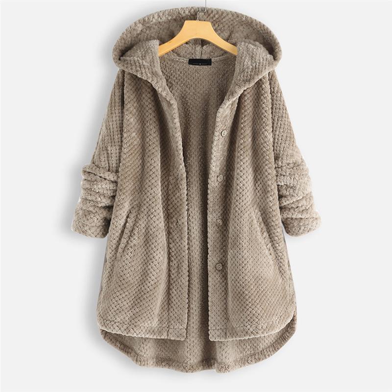 MIRA – COZY HOODED BUTTON JACKET
