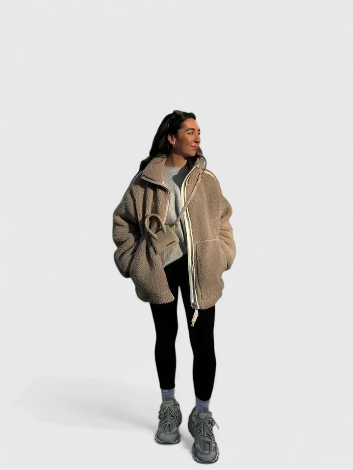 BROOKE – COZY SHERPA ZIP JACKET