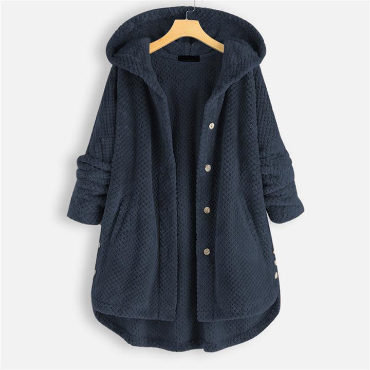 MIRA – COZY HOODED BUTTON JACKET