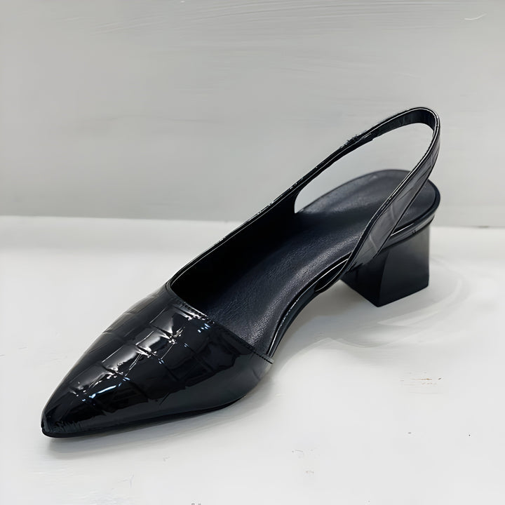 MARCELLA – ELEGANT SLINGBACK BLOCK HEEL SHOES