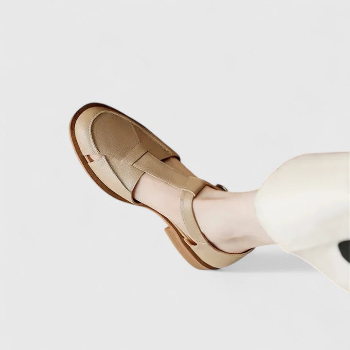 MARA – VINTAGE EDGE T-STRAP SANDALS