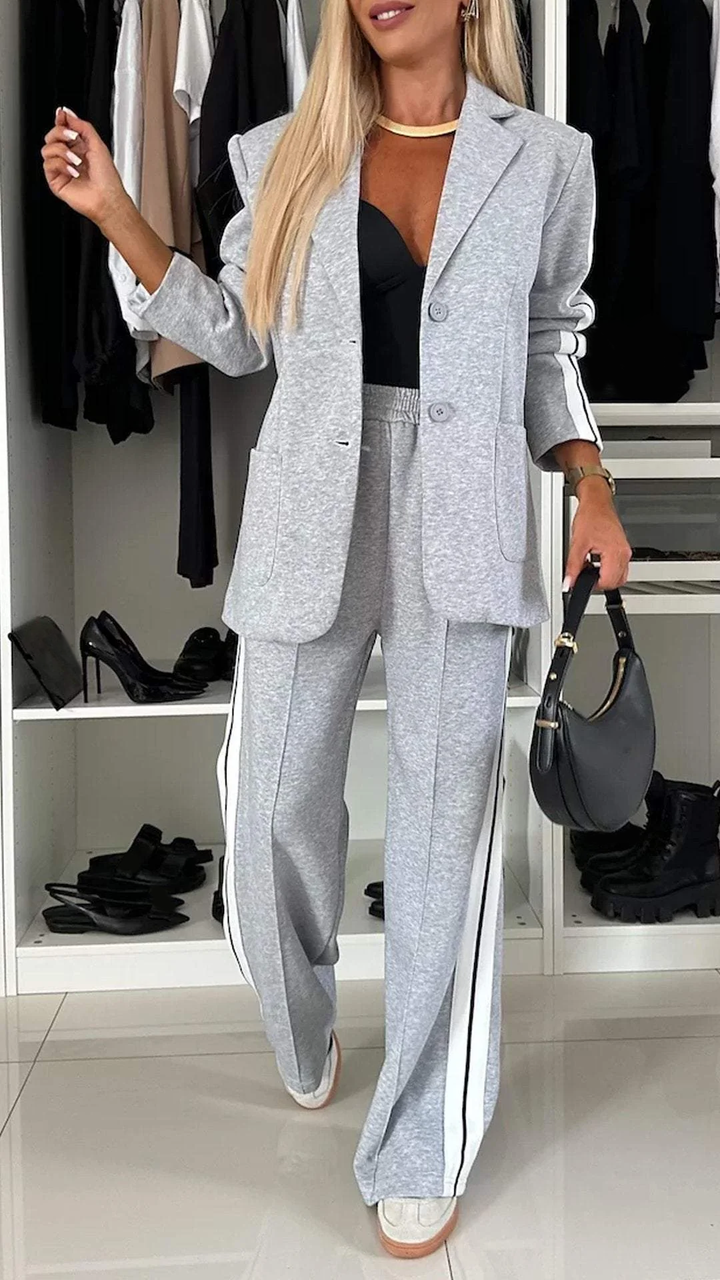 BRIELLE – SPORT LUXE BLAZER & JOGGER SET