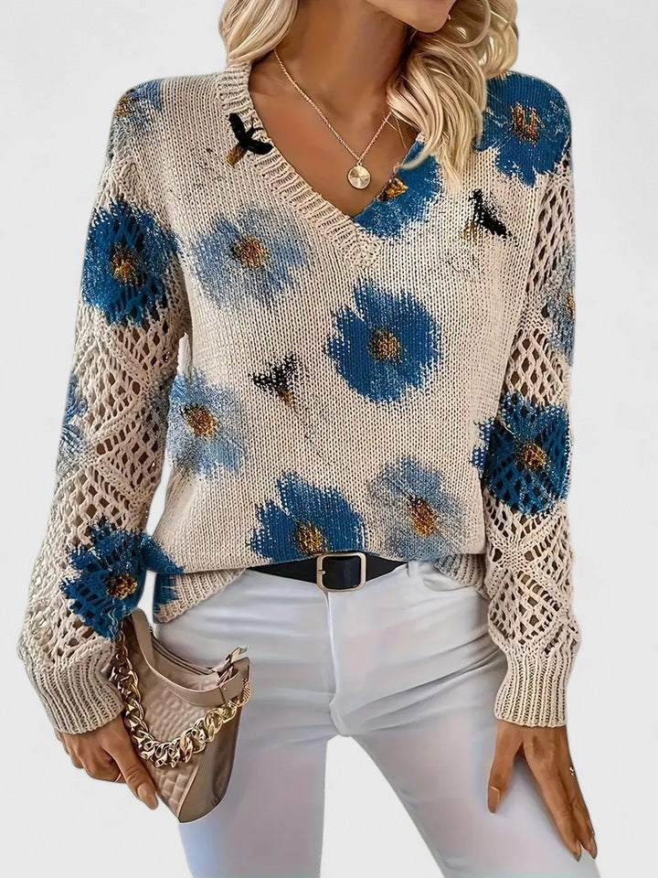 CHARLIE – BLOOMING CHARM KNIT SWEATER