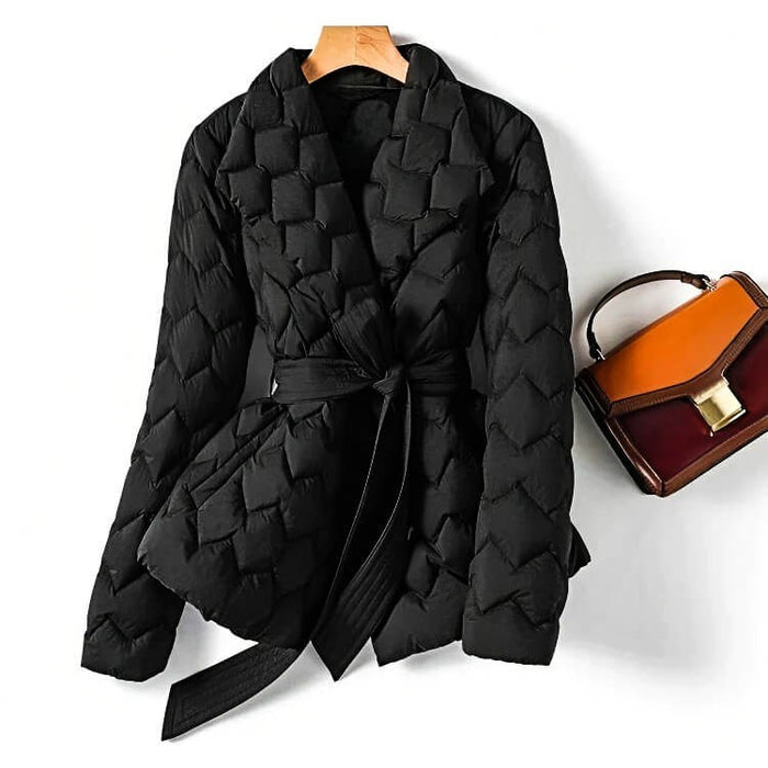 DANIELLE – BELTED QUILTED COAT