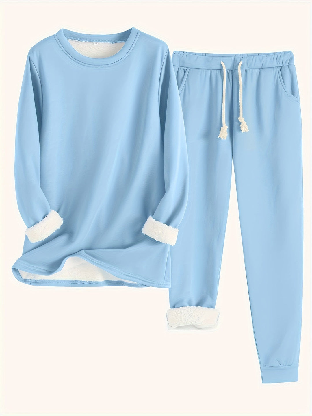 RILEY – COZY FLEECE-LINED LOUNGE SET