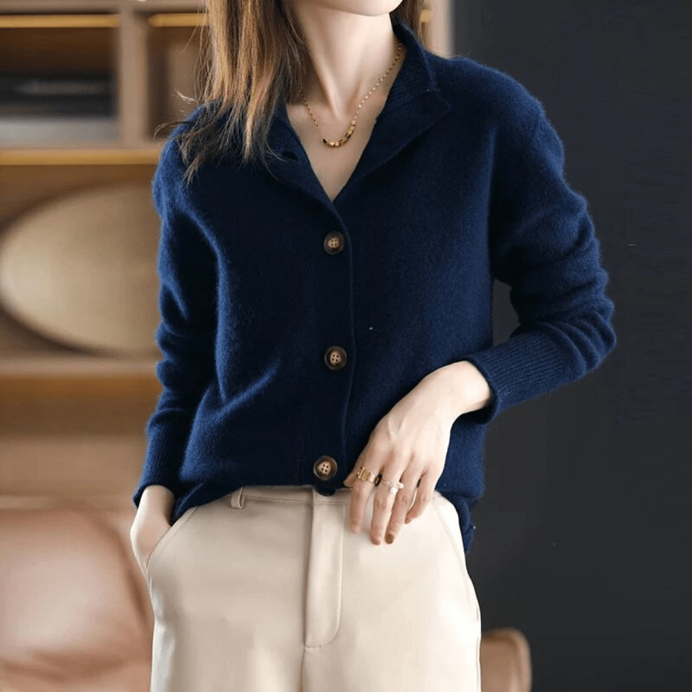 CLARA – COZY CHARM BUTTON SWEATER