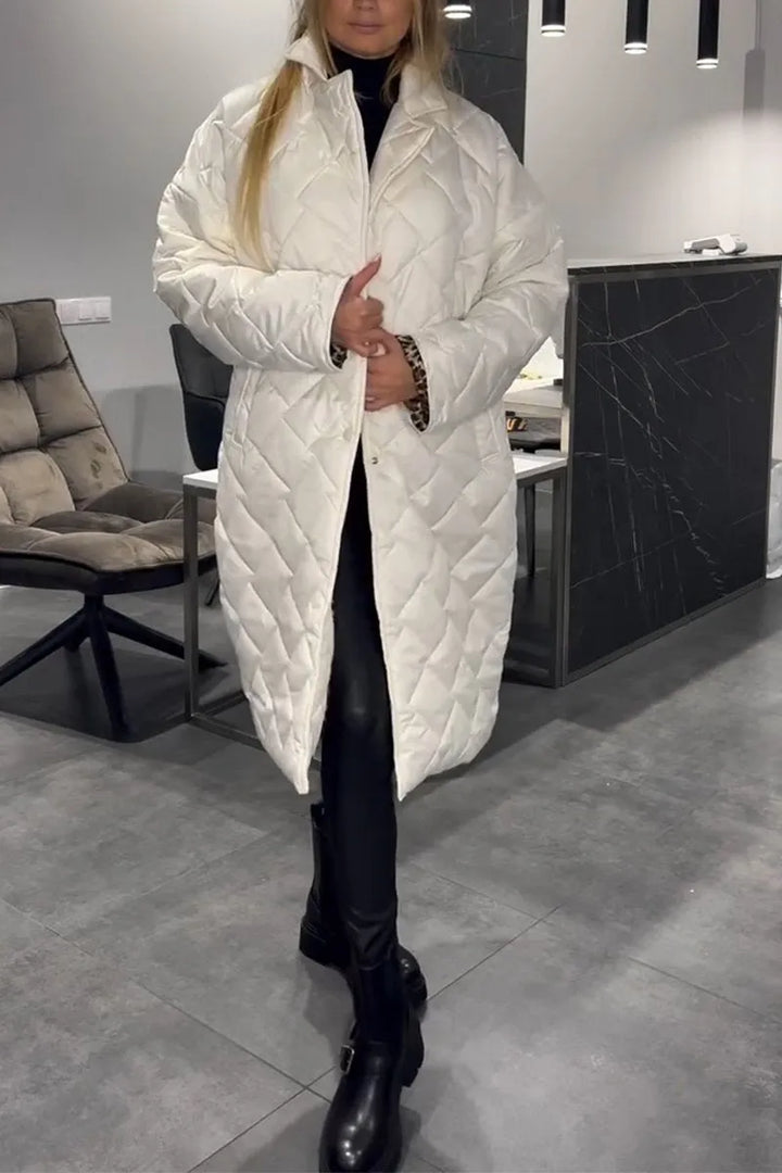 FRANCINE – THE CHIC QUILTED LONG COAT